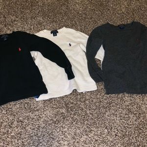 3 Polo Ralph Lauren Long Sleeve Shirts
